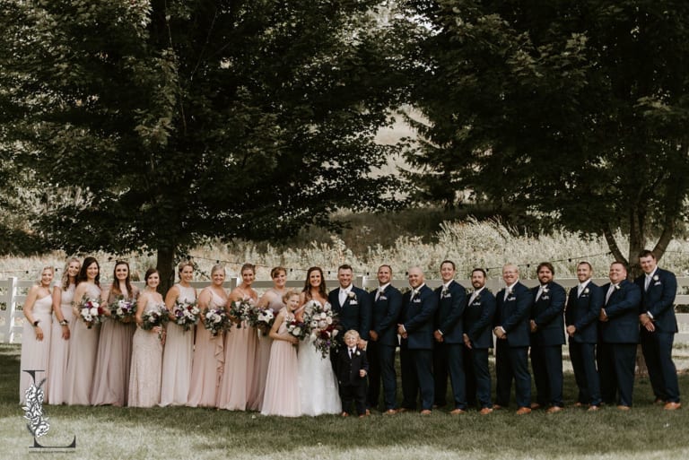 Birch Hill Barn Wedding Blush Wedding Mariah and Joseph