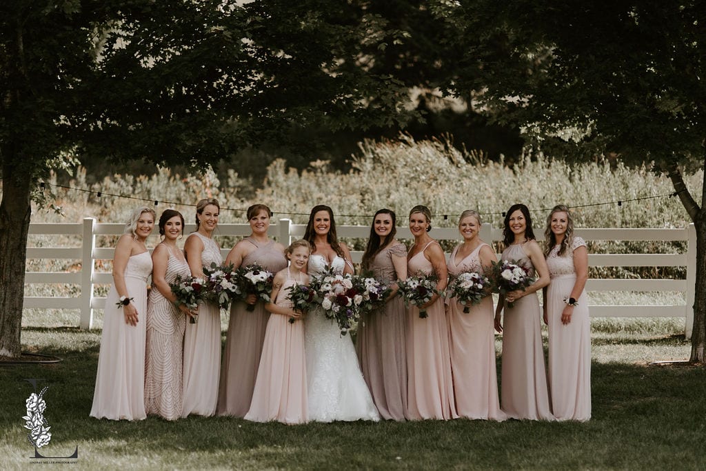 Birch Hill Barn, Lindsay Miller Photography, barn wedding, Wisconsin wedding, Wisconsin wedding florist, Minnesota wedding florist, Minneapolis wedding florist, blush wedding, blush wedding floral, fall wedding floral, white wedding floral, summer wedding, Wisconsin barn wedding, Artemisia Studios