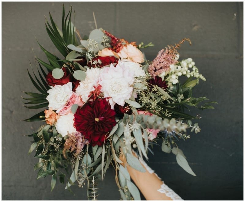 PAIKKA, fall wedding, fall bouquet, fall flowers, fall floral, burgundy bouquet, yellow bouquet, wedding inspiration, fall wedding, Minnesota wedding, Minneapolis wedding florist, Minnesota wedding florist, Artemisia Studios, Russell Heeter Photography