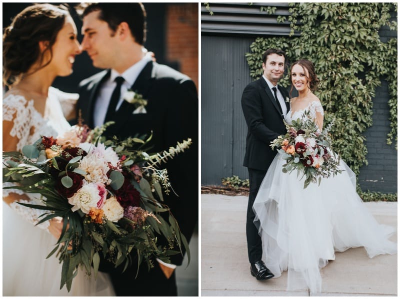 PAIKKA, fall wedding, fall bouquet, fall flowers, fall floral, burgundy bouquet, yellow bouquet, wedding inspiration, fall wedding, Minnesota wedding, Minneapolis wedding florist, Minnesota wedding florist, Artemisia Studios, Russell Heeter Photography