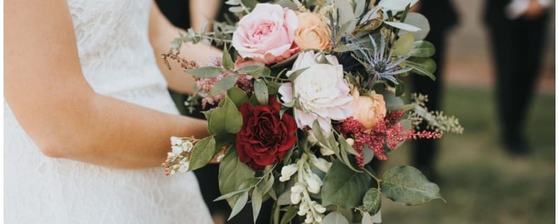 PAIKKA, fall wedding, fall bouquet, fall flowers, fall floral, burgundy bouquet, yellow bouquet, wedding inspiration, fall wedding, Minnesota wedding, Minneapolis wedding florist, Minnesota wedding florist, Artemisia Studios, Russell Heeter Photography