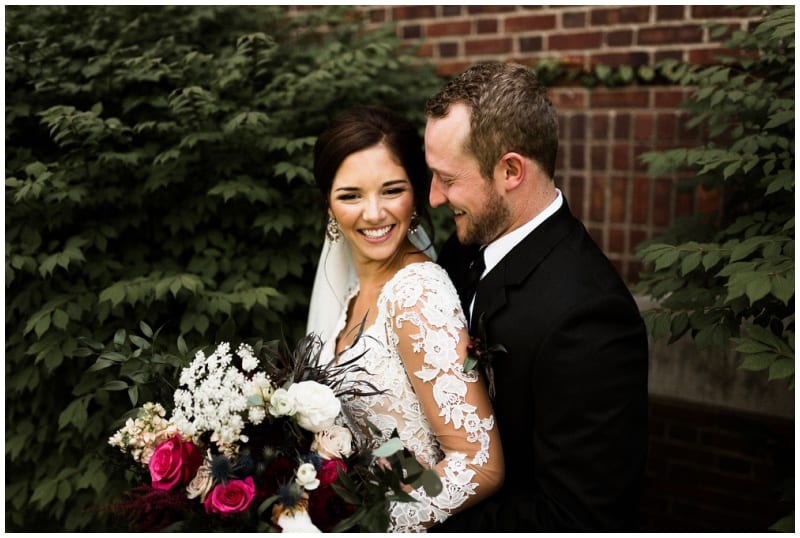 Chapel of St. Thomas Aquinas, Town & Country Club, Tandem Tree, hot pink wedding floral, burgundy wedding, burgundy bridesmaids, pink wedding floral, Minnesota wedding florist, Minneapolis wedding florist, Saint Paul wedding florist, Artemisia Studios