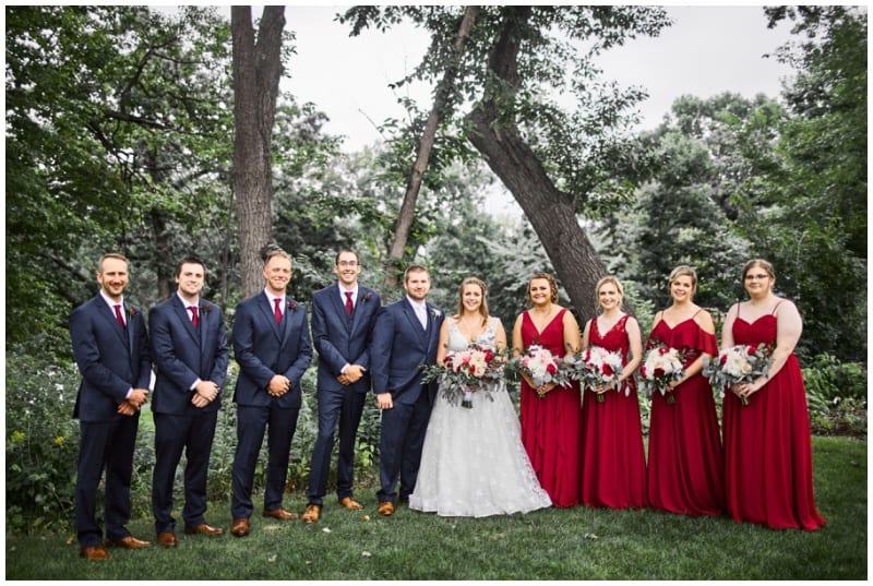 Leopold's Mississippi Gardens, Perry James Photography, red wedding, red flowers, red bouquet, red roses, wedding inspiration, summer wedding, Artemisia Studios, Minneapolis wedding florist, Minnesota wedding florist, donut bar, wedding ideas, Leopold's Mississippi Gardens wedding florist