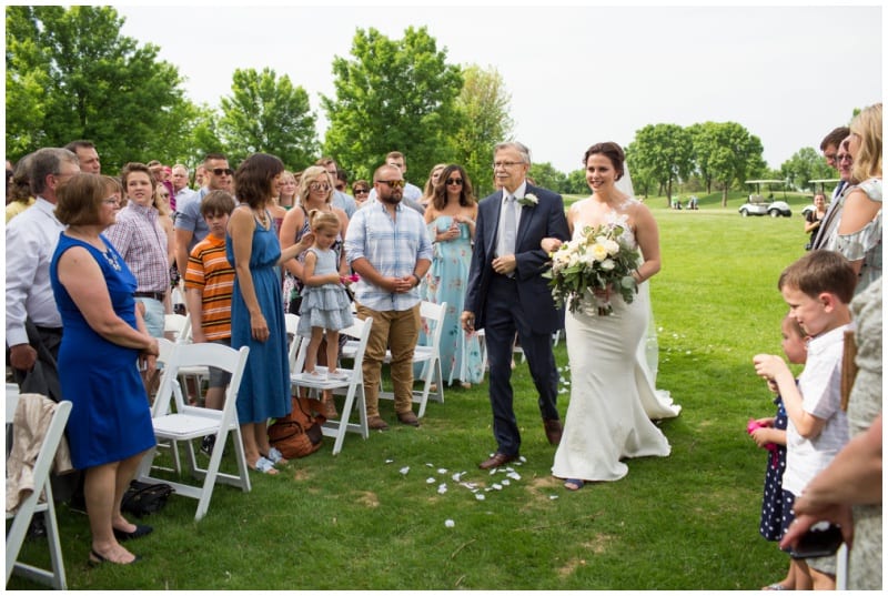 Oak Glen Golf Course, Kendra Oxendale Photography, Artemisia Studios, Minneapolis wedding florist, Minnesota wedding florist, yellow flowers, purple flowers, golf club wedding, wedding inspiration, outdoor wedding, greenery