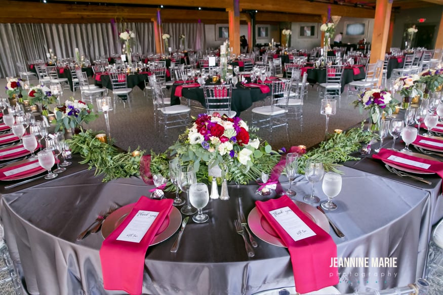 Jeannine Marie Photography, A'BULAE, Saint Paul wedding, Saint Paul wedding venues, summer wedding, vibrant flowers, vibrant wedding flowers, vibrant bouquet, red flowers, purple flowers, deep bouquet, romantic bouquet, Artemisia Studios, Minneapolis wedding florist, Saint Paul wedding florist