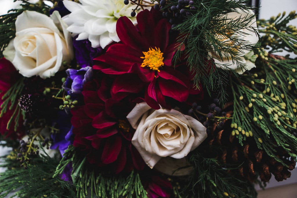 Jamie Fudally Photography, Hilton Minneapolis, winter wedding, winter flowers, winter floral, winter wedding floral, winter bouquet, grenery bouquet, pine cone wedding, pine cone bouquet, winter wonderland wedding, Minnesota wedding, Saint Paul wedding, Minneapolis wedding, Minneapolis wedding florist, Twin Cities wedding florist, Minnesota wedding florist