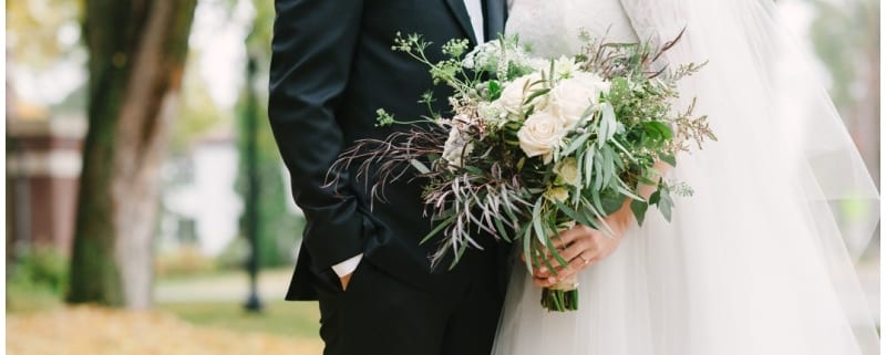 fall wedding, Church of St. Michael, Saint Paul Athletic Club, Meg Cooper Photography, indoor wedding, Minnesota fall wedding, fall floral, cream bouquet, white bouquet, greenery, Minnesota wedding florist, Stillwater wedding florist, Minneapolis wedding florist, Artemisia Studios, navy wedding, Saint Paul Athletic Club