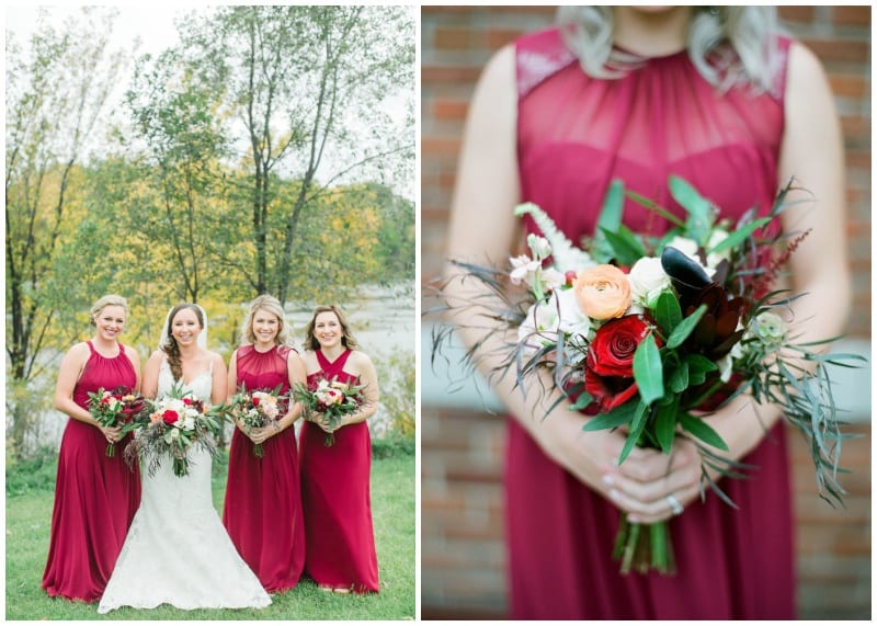 fall wedding, fall floral, fall bouquet, fall flowers, Calhoun Beach Club, Gina Zelder Photography, burgundy wedding, burgundy bouquet, burgundy flowers, red bouquet, red flowers, fall wedding inspiration, Artemisia Studios, Minneapolis wedding florist, Calhoun Beach Club wedding florist, fall style