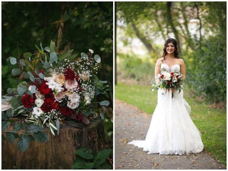 A Touch of Country Class Boutique, Brovado Weddings, burgundy wedding, wine wedding, burgundy and navy wedding, red and navy wedding, fall wedding, flowers, floral, Minneapolis wedding florist, Artemisia Studios