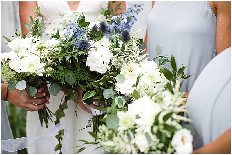 Red Barn Pizza Farm, blue wedding, wedding flowers, farm wedding, Minnesota farm wedding, wedding inspiration, rustic wedding, outdoor wedding, barn wedding, blue and white wedding, floral decor, Minnesota wedding florist, Artemisia Studios, Minneapolis wedding florist