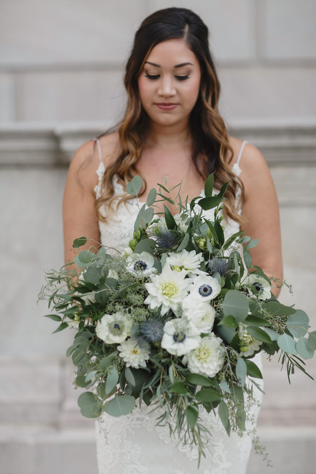 James J Hill Center, Cadence and Eli Photography, wedding flowers, floral, library wedding, Minnesota wedding venues, Minneapolis wedding florist, Saint Paul wedding florist, Artemisia Studios, cream and green wedding floral