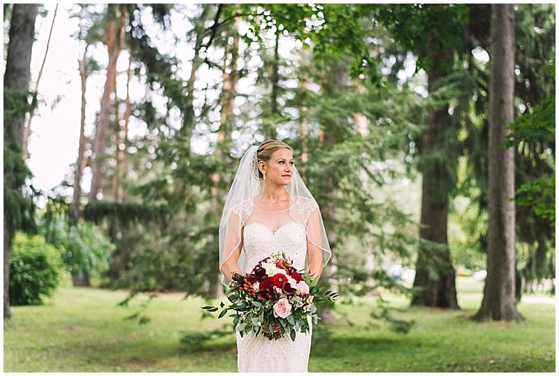 Day Block Event Center, Noerenberg memorial Gardens, summer wedding, burgundy and slate blue wedding, summer wedding, wedding flowers, wedding floral, Artemisia Studios, Minneapolis wedding florist, red flowers, pink flowers, slate blue bridesmaids, wedding inspiration, burgundy bouquet