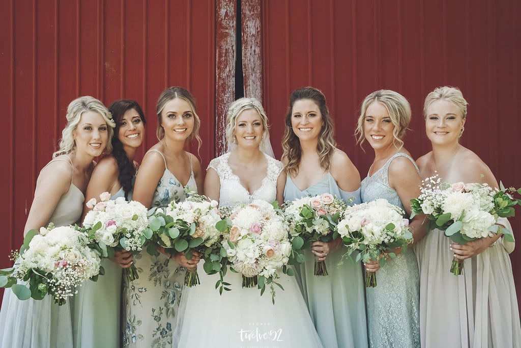 The Hidden Meadow and Barn, Studio Twelve:52, barn wedding, rustic wedding, summer wedding, summer wedding flowers, rustic wedding flowers, wedding inspiration, wedding design, blue and blush wedding, outdoor wedding, Minnesota barn wedding, Artemisia Studios, Minneapolis wedding florist, Minnesota wedding florist