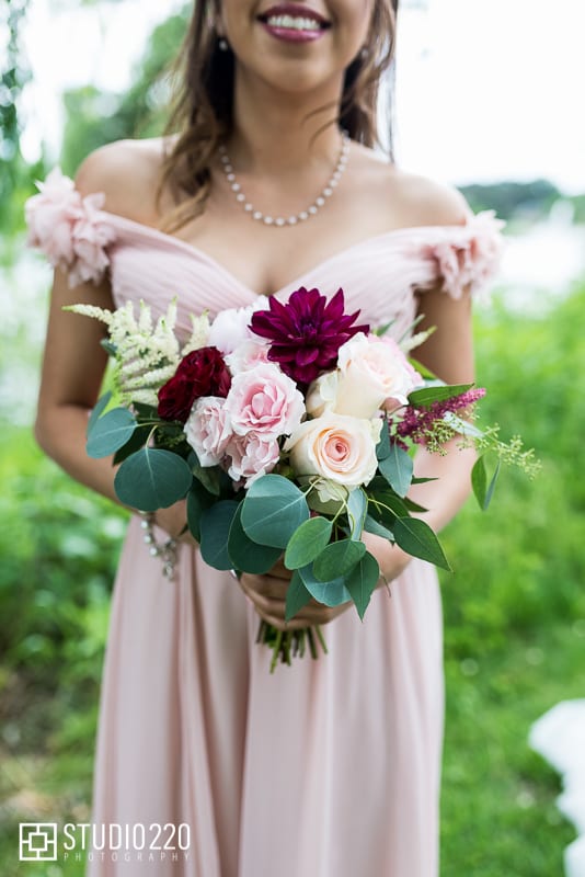 Studio 220 Photography, Majestic Oaks Golf Club, pink wedding, magenta wedding, pink wedding flowers, magenta wedding flowers, wedding inspiration, Minneapolis wedding florist, Twin Cities wedding florist, Minnesota wedding florist, Artemisia Studios, pink, magenta, summer wedding, summer wedding colors, summer bouquet