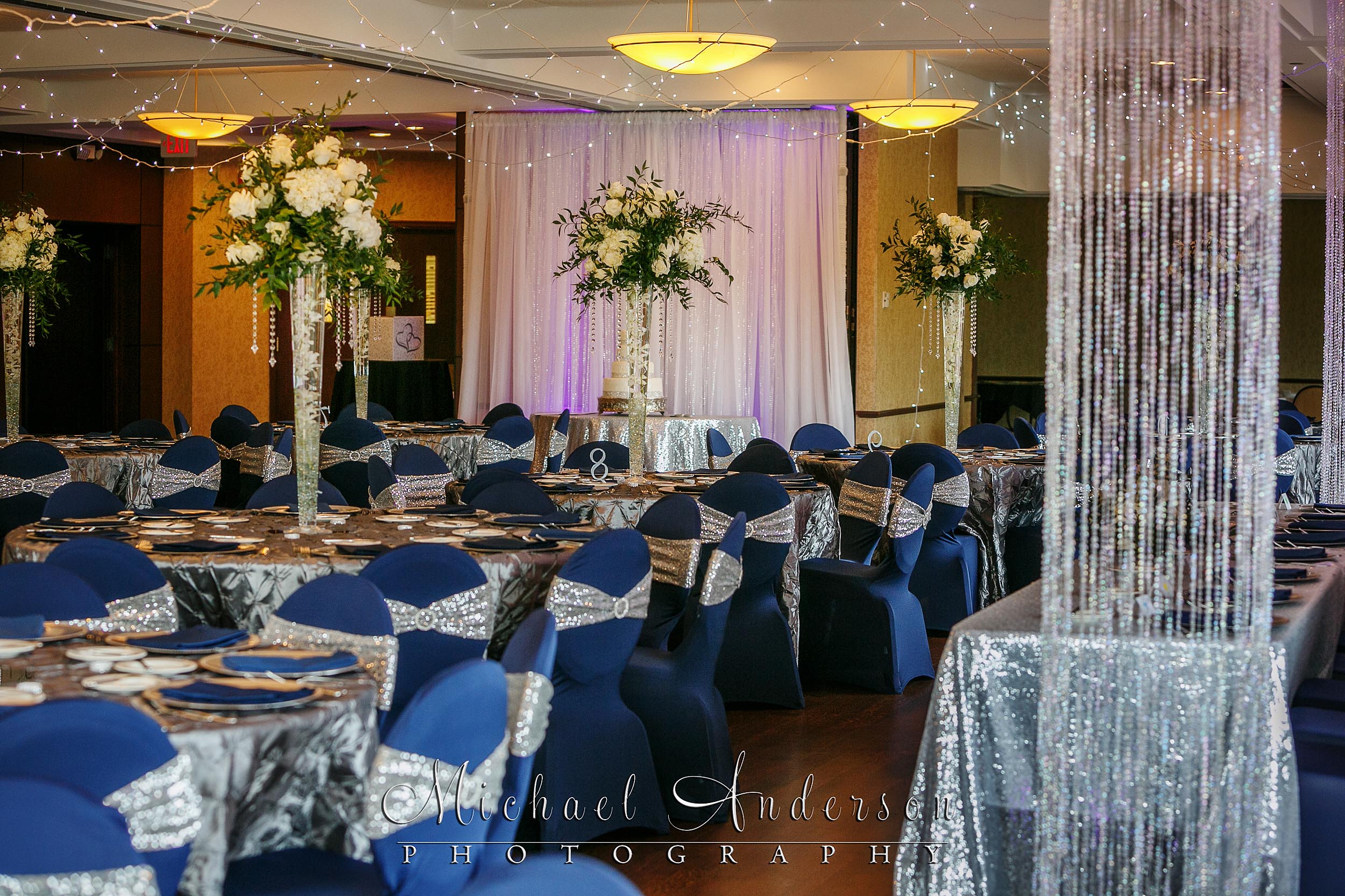 Michael Anderson Photography, Olympic Hills Golf Course, wedding, Minnesota wedding, wedding flowers, wedding floral, floral design, white roses, Italian ruscus, wedding inspiration, ceremony design, centerpieces, bridal bouquet, Minneapolis wedding florist, Minnesota wedding florist, Artemisia Studios