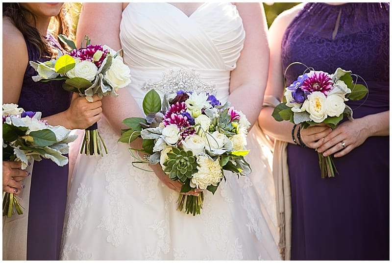 Sarah Primus Photography, Villa Bellezza Vineyard, vineyard wedding, Wisconsin wedding, wedding inspiration, wedding flowers, fall wedding, autumn wedding, fall flowers, bride, wedding gown, wedding dress, bridal bouquet, purple flowers, bridesmaids, purple bridesmaids, bridesmaids dresses, bridesmaids bouquets