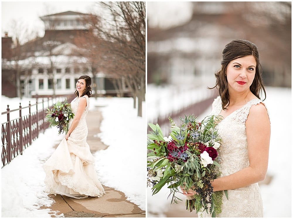 Leah Barry Photography, winter wedding, wedding floral, floral, flowers, winter wedding flowers, winter flowers, church wedding, bridal bouquet, blue bouquet, burgundy bouquet, green bouquet, wedding inspiration, winter bouquet, winter bride, groom, boutonniere, wedding gown, wedding dress