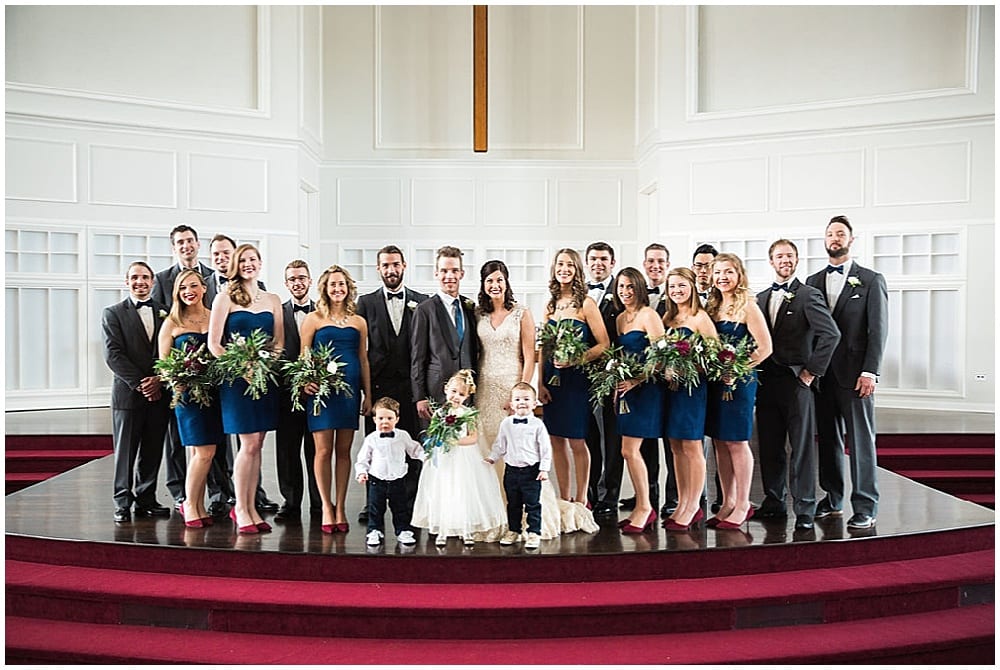 Leah Barry Photography, winter wedding, wedding floral, floral, flowers, winter wedding flowers, winter flowers, church wedding, bridal bouquet, blue bouquet, burgundy bouquet, green bouquet, wedding inspiration, winter bouquet, winter bride, bridesmaid bouquet, winter bridesmaids, navy bridesmaids, groomsmen, groom, flower girl, ring bearer, boutonniere