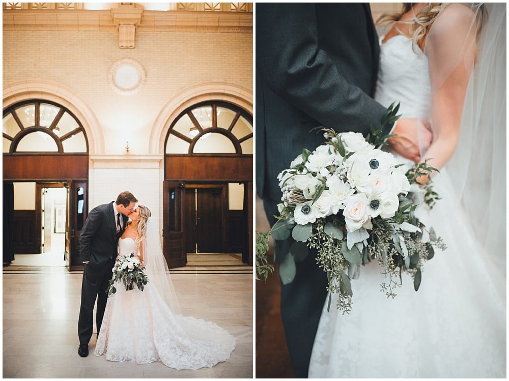 Half Acre House, winter wedding, winter wedding floral, winter flowers, Columbia Manor, Artemisia Studios, Minneapolis wedding florist, Minnesota wedding florist, Minnesota wedding, Minnesota winter wedding, bride, groom, bridal bouquet, boutonniere