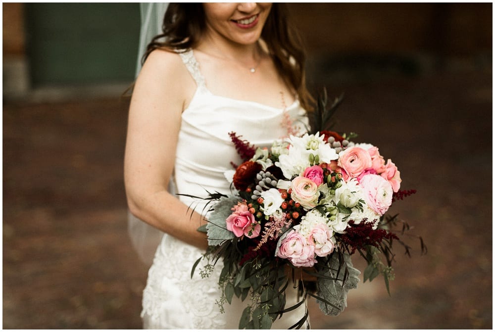 Tandem Tree Photography, Minnesota History Center, wedding, wedding floral, wedding flowers, Minnesota wedding florist, wedding florist, wedding floral arrangements, Minnesota wedding, bride, bridal bouquet, burgundy wedding, burgundy bouquet, pink bouquet