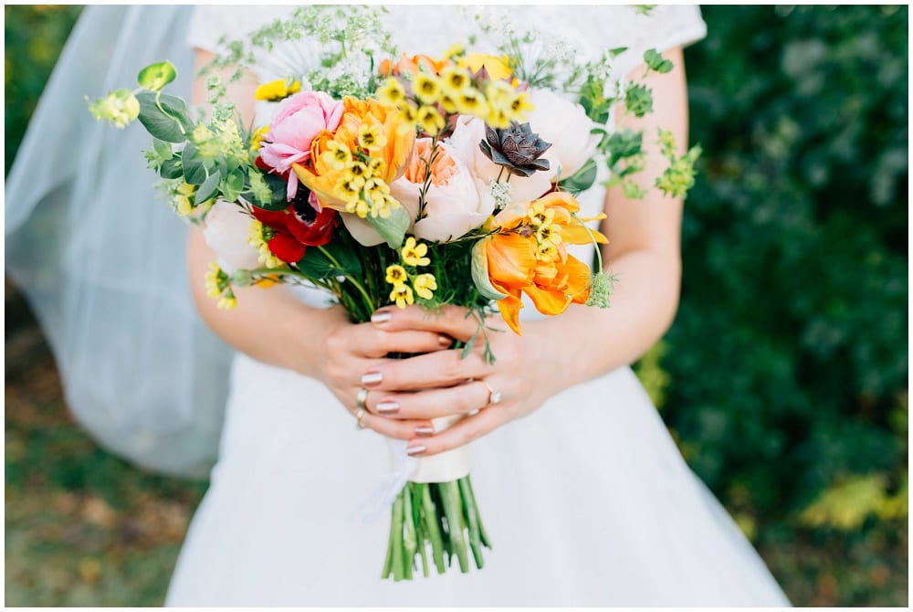 Justina Louise Photography, fall wedding floral, wedding, fall wedding, fall floral, fall flowers, blue and yellow wedding, Metropolitan Ballroom, United Methodist Church, Minnesota wedding, Minnesota fall wedding, bride, wedding gown, bridal bouquet, fall flowers, fall floral, fall bridal bouquet, fall bouquet