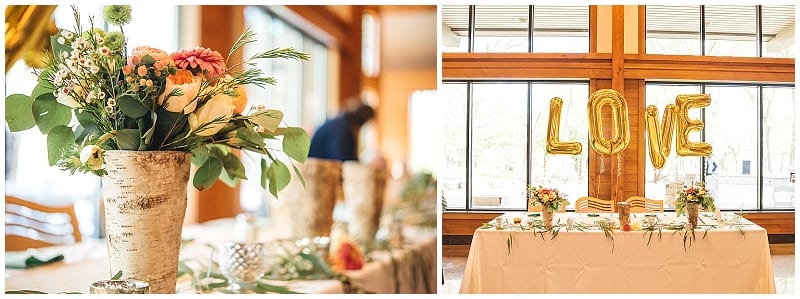 Roy Son Photo, Silverwood Park, wedding, head table, reception, wedding reception, wedding decor, wedding inspiration, head table decor, flowers, floral, summer wedding