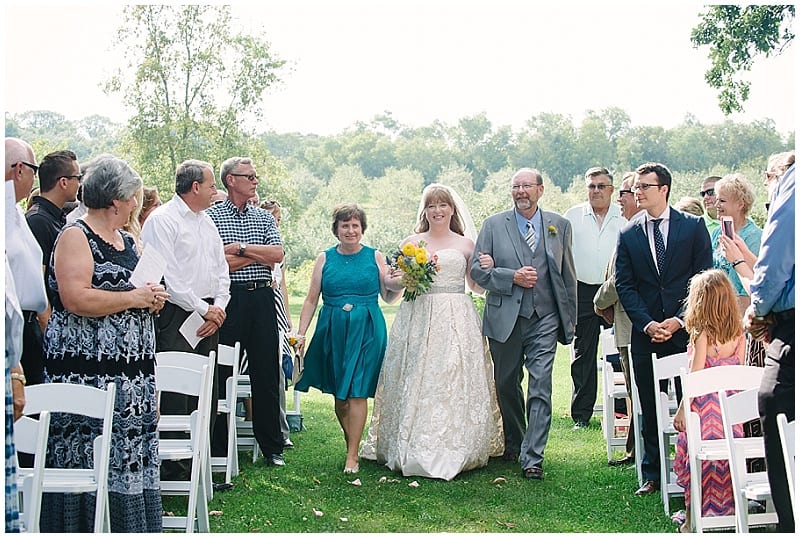 Minnetonka Apple Orchards, Laura Alpizar Photography, wedding, outdoor wedding, wedding ceremony, bridal bouquet, bride, walk down aisle