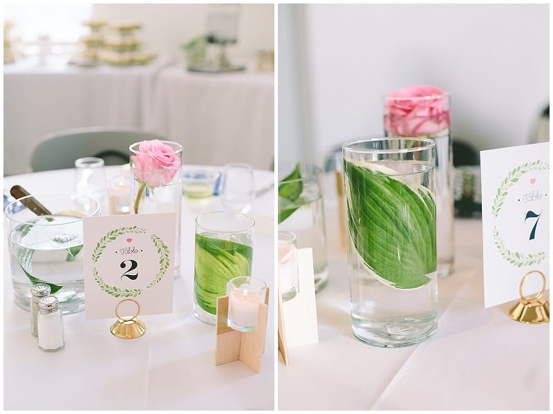 Weisman Art Museum, Bigelow Chapel, Crystal Liepa Photography, centerpieces, wedding, reception, flowers, floral, table numbers