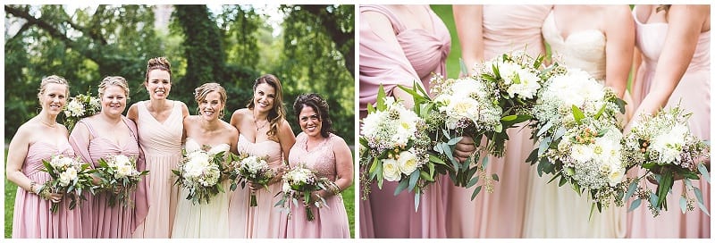 Aster Cafe, bridesmaids, bridesmaids bouquets, bride, bridal bouquet, summer wedding, Lucaz Botz Photography