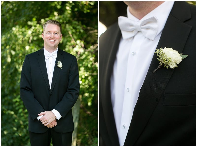 Betsy Wall Photography, groom, boutonniere, flowers, wedding